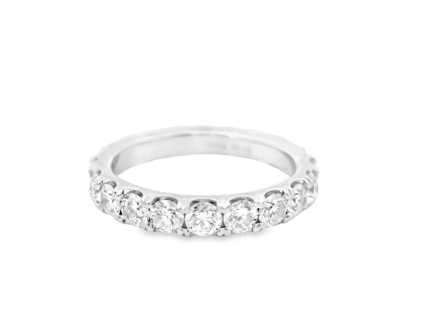 Platinum American Contemporary Eternity Diamond  Ring  - 6.8GRAM -D3.15cts