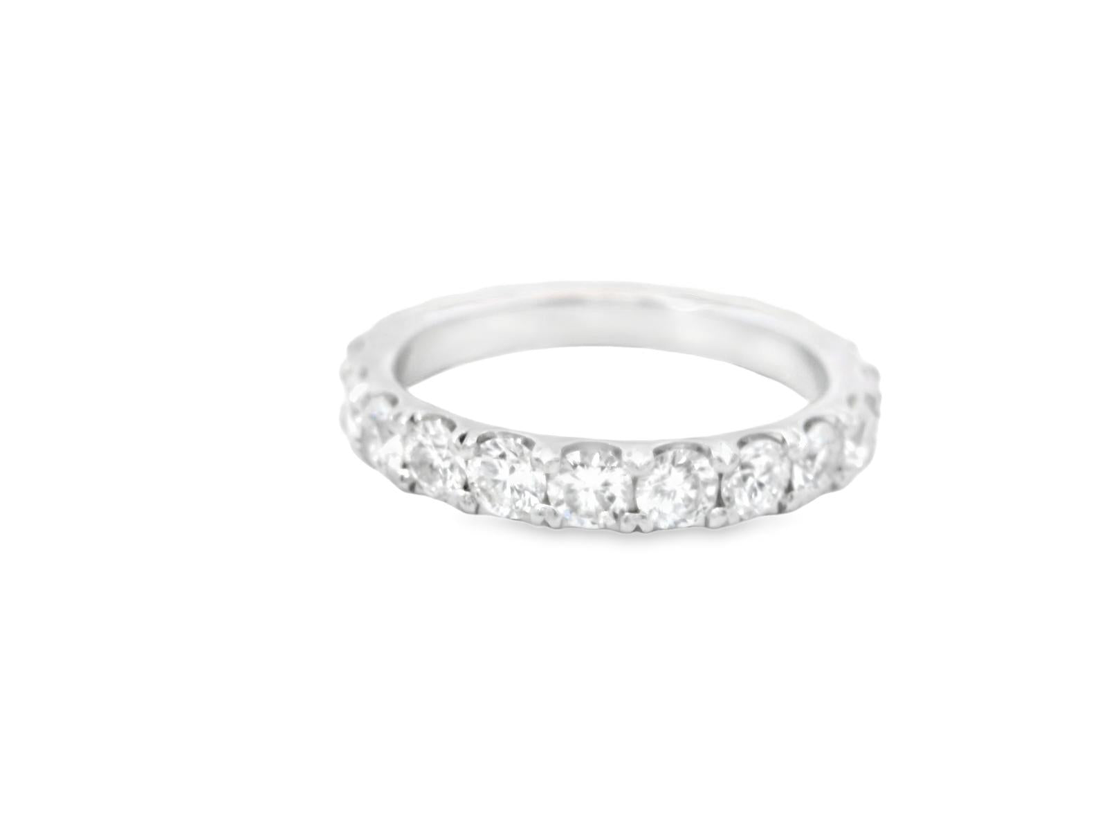 Platinum American Contemporary Eternity Diamond  Ring  - 6.8GRAM -D3.15cts