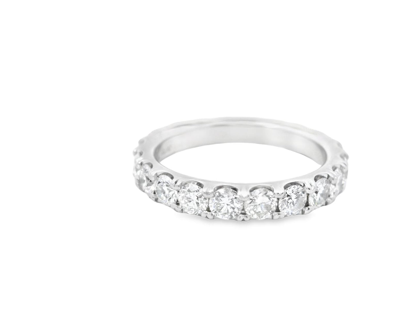 Platinum American Contemporary Eternity Diamond  Ring  - 6.8GRAM -D3.15cts