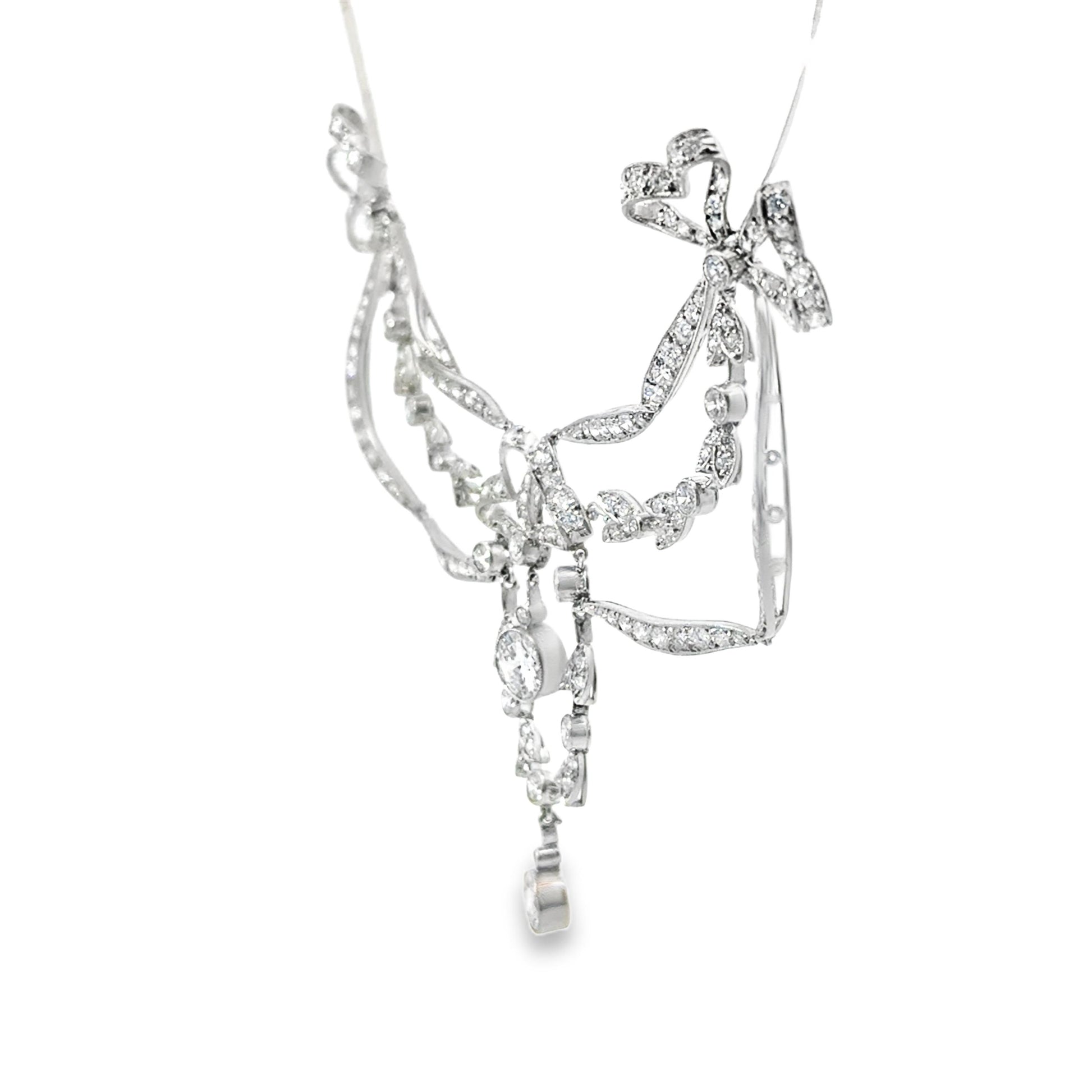 Platinum  Belle Epoque  Diamond  Necklace