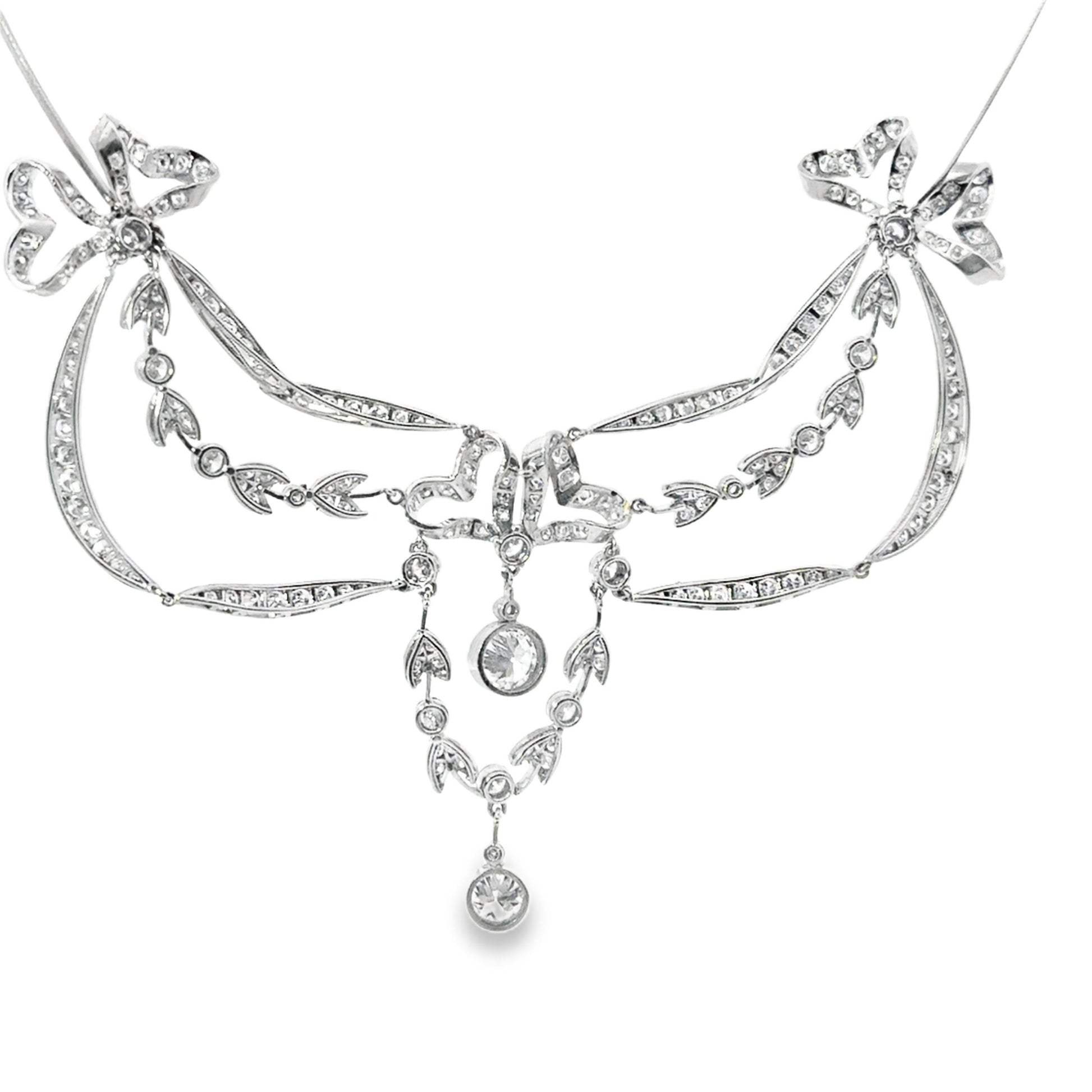 Platinum  Belle Epoque  Diamond  Necklace