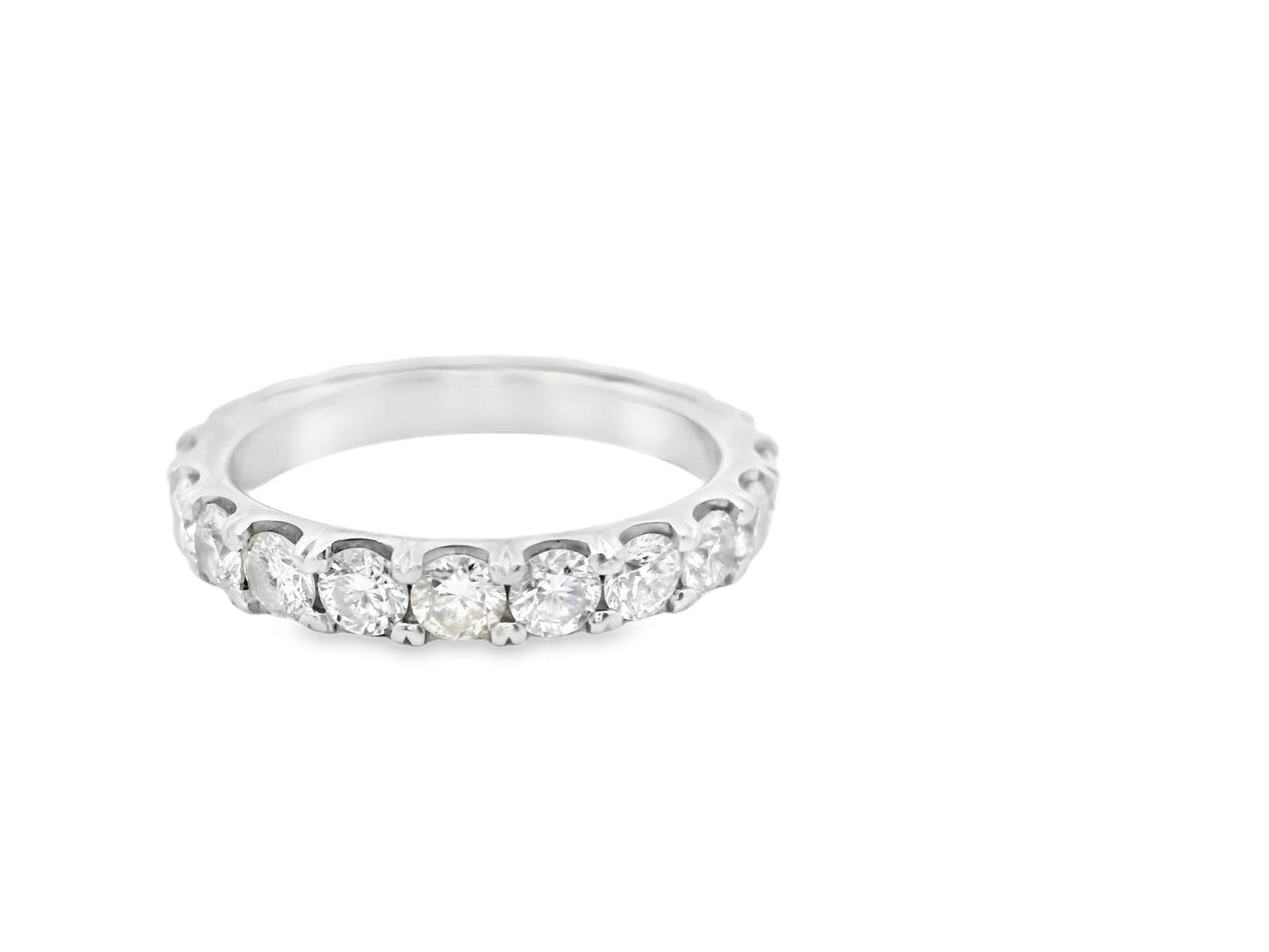 Platinum American Contemporary Eternity Diamond  Ring  - 6.8GRAM -D3.15cts