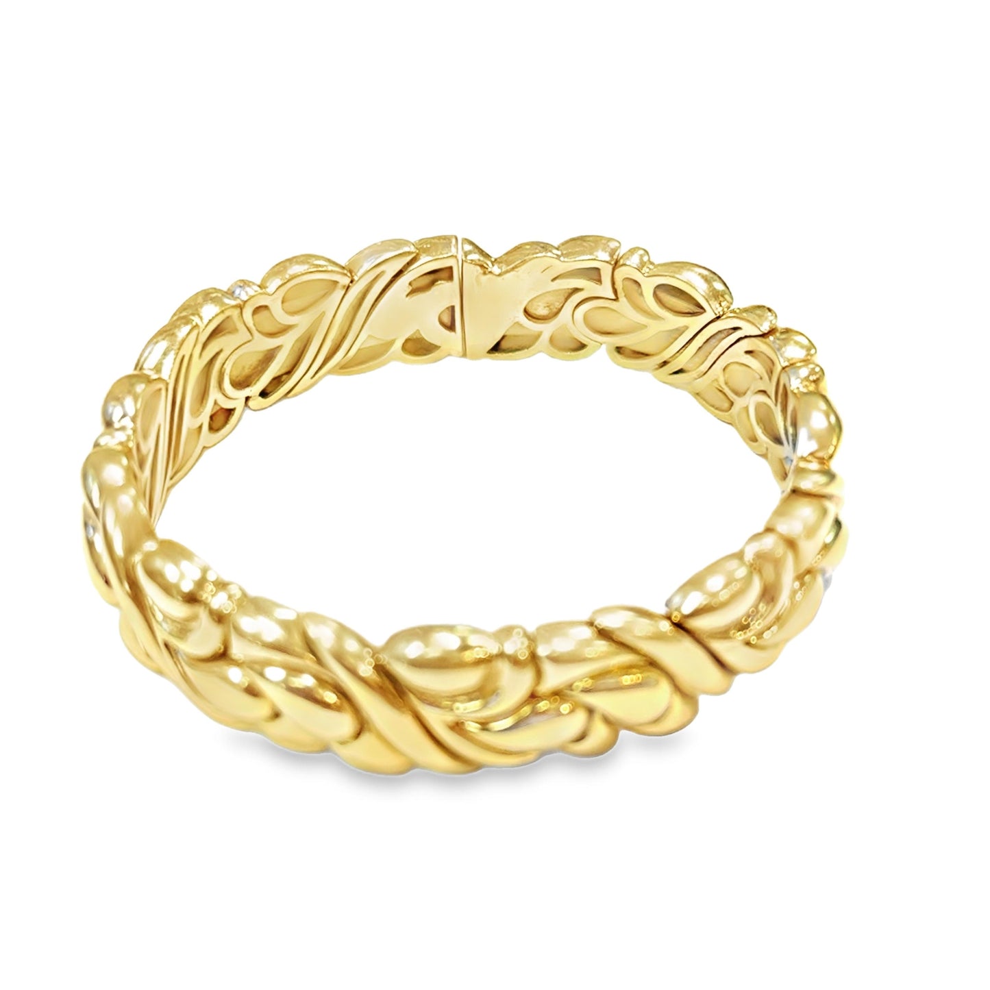 18k Yellow Gold  Bulgari 1960s  Gold Bangle  - 71.20GRAM