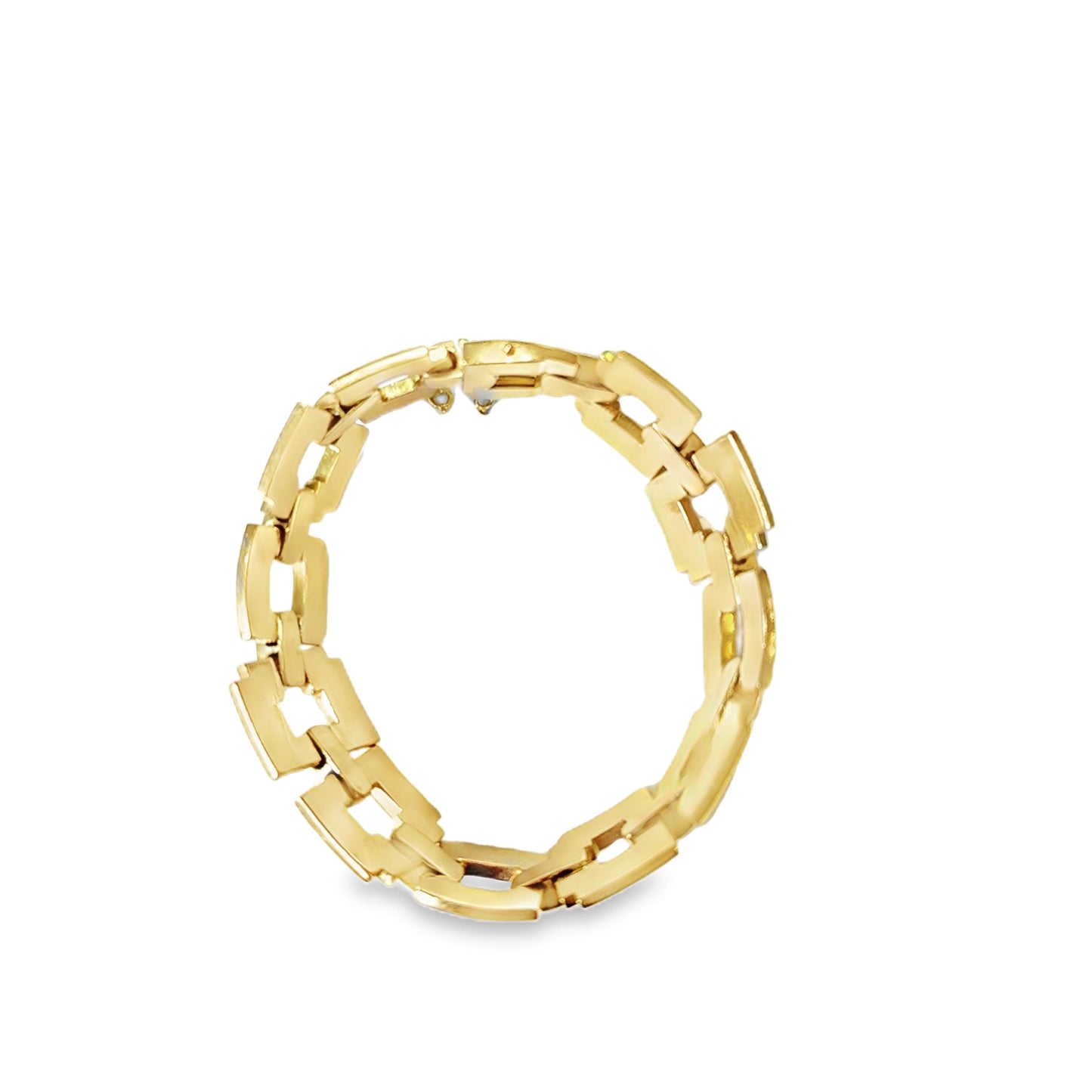 French 1940's 18k Yellow Gold Link Bracelet